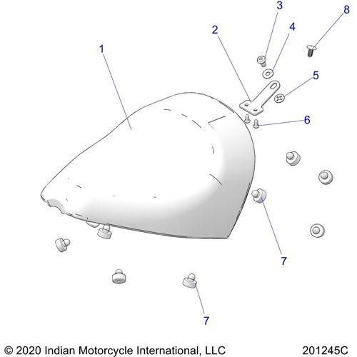 Body, Seatsolo All Options - 2022 Indian Chief Bobber 111 Schematic-21787 OEM Schematic