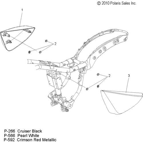 Body, Side Cover - 2011 Victory Kingpin All Options - V11Ca36/Cb36 Schematic 3671 OEM Schematic