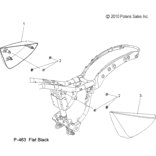 Body, Side Cover - 2012 Victory Highball - V12Wb36Na Schematic 3189 OEM Schematic