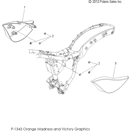 Body, Side Cover - 2013 Victory Jackpot All Options - V13Xb36 Schematic 2755 OEM Schematic