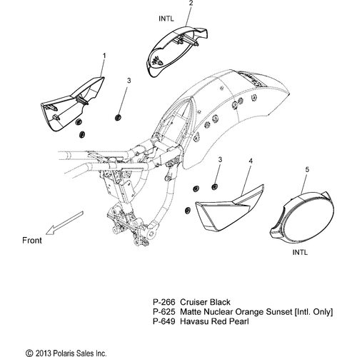 Body, Side Cover - 2014 Victory Judge All Options - V14Mb36 Schematic 2267 OEM Schematic