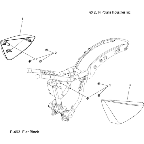 Body, Side Cover - 2016 Victory High Ball All Options Schematic 854 OEM Schematic