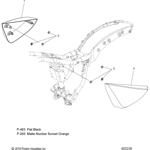 Body, Side Cover - 2017 Victory High Ball All Options Schematic 190 OEM Schematic
