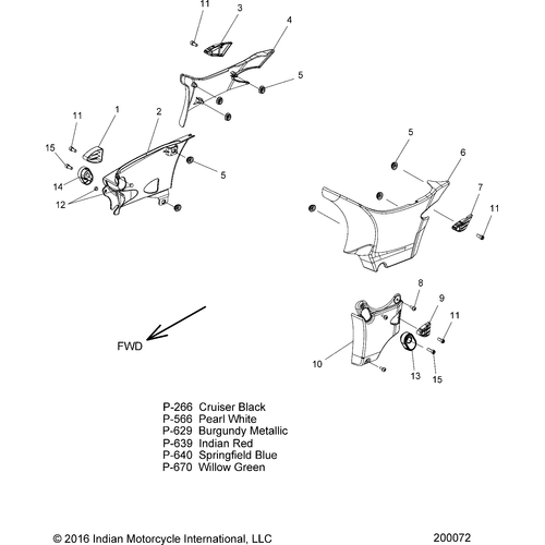 Body, Side Covers All Options - 2018 Indian Chief Classic/Chief Vintage Schematic-26962 OEM Schematic