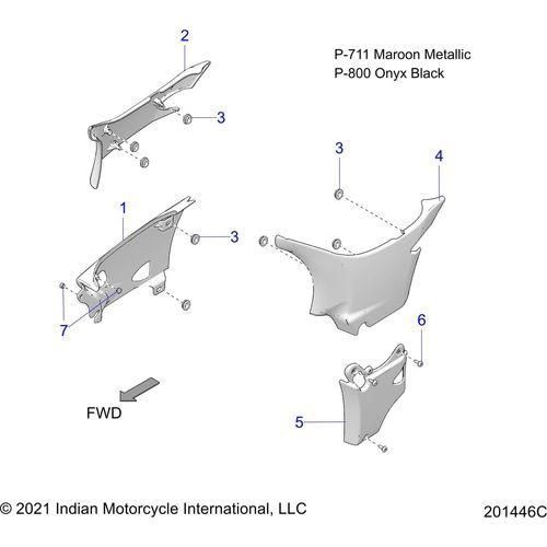 Body, Side Covers All Options - 2022 Indian Roadmaster Schematic-20894 OEM Schematic