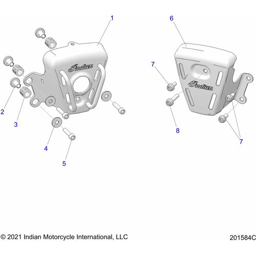 Body, Side Covers, Ign./Thermostat All Options - 2022 Indian Scout Rogue Sixty Schematic-20419 OEM Schematic