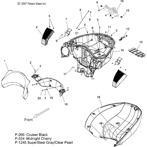 Body, Trunk Base - 2008 Victory Vision All Options - V08Sb36/Sd36 Schematic 4784 OEM Schematic