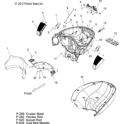 Body, Trunk Base - 2013 Victory Vision/Aness All Options - V13Sw36/Aw36 Schematic 2930 OEM Schematic