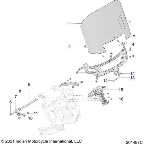 Body, Windshield All Options - 2022 Indian Pursuit Dark Horse / Dark Horse Premium Schematic-21063 OEM Schematic
