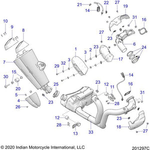 Bolt-M8 Muffler Styled Znc Clr by Polaris 7521229 OEM Screw