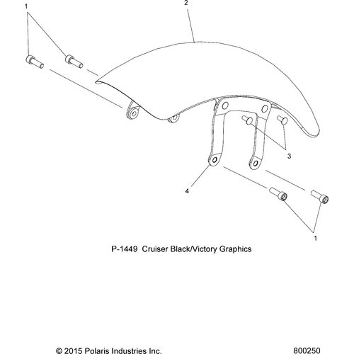 Off Road Express OEM Hardware Bracket, Fender, Front by Polaris 5247593-266