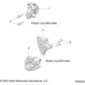 Bracket Rear Caliper Upper by Polaris
