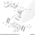 License Plate Bracket, Flat Black by Polaris
