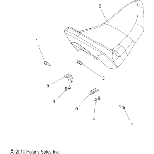 Off Road Express OEM Hardware Bracket, Seat, Driver, Lo by Polaris 5251417