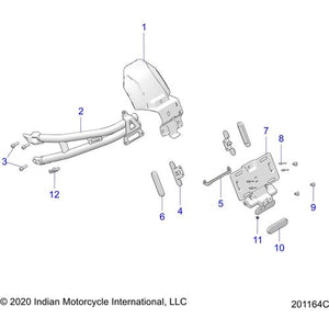 Bracket-Turn Signal by Polaris 5269900 Turn Signal Mount