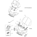 Bracket, Windshield Support, Rh, Mtb by Polaris