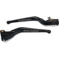 Brake & Clutch Lever Set Engraved "Cross Country" Black by Witchdoctors