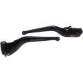 Brake & Clutch Lever Set Engraved "Jackpot" Black by Witchdoctors
