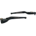 Brake & Clutch Lever Set Engraved "Vegas" Black by Witchdoctors