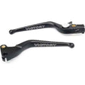 Brake & Clutch Lever Set Engraved "Victory" Black by Witchdoctors