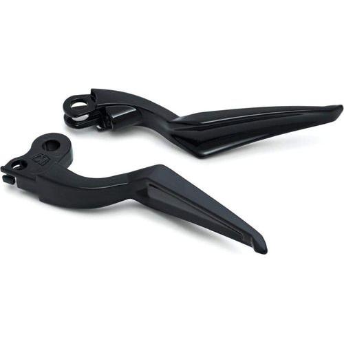 Brake & Clutch Phantom Lever Set Gloss Black by Kuryakyn 5777 Lever Sets