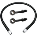 Brake Line 28 inch Extended Kit Black by Witchdoctors