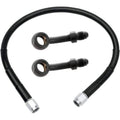 Brake Line 30 inch Extended Kit Black by Witchdoctors