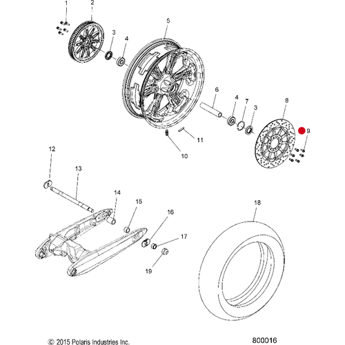 Off Road Express OEM Hardware Brake Rotor Bolt by Polaris 7521014