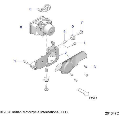Brakes, Abs Module Asm - 2022 Indian Ftr 1200 Schematic-21237 OEM Schematic