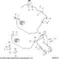 Brakes, Brake Line, Front, Abs All Options - 2020 Indian Chieftain Premium