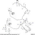 Brakes, Brake Line, Front, Abs All Options - 2021 Indian Springfield 116