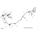 Brakes, Brake Line, Rear - 2010 Victory Cross Country/Cross Roads All Options - V10Db36Da/Eb36Da