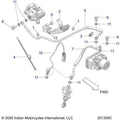 Brakes, Brake Line, Rear - 2022 Indian Ftr 1200 Rally