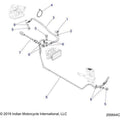 Brakes, Brake Line, Rear, Abs All Options - 2020 Indian Chieftain Classic