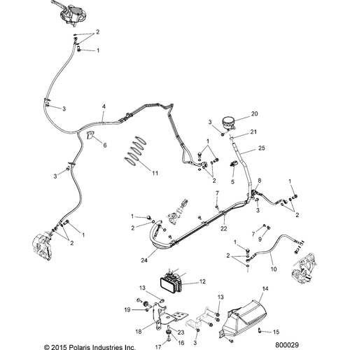 Brakes, Brake Lines And Reservoir, Abs - 2016 Victory Judge Intl Schematic 968 OEM Schematic