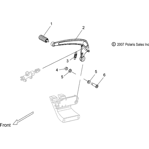 Brakes, Brake Pedal - 2009 Victory Vision Street/Ness/Touring/10Th Ann. - V09Sb36/Sc36/Sd36/Sz36 Schematic 4482 OEM Schematic