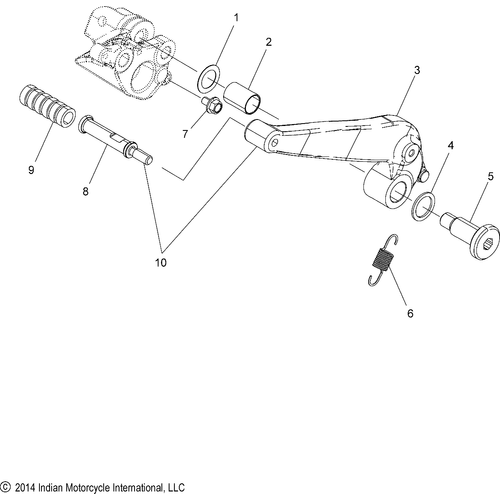 Brakes, Brake Pedal All Options - 2020 Indian Scout 1200/Anniversary Schematic-24139 OEM Schematic