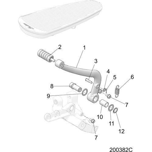 Brakes, Brake Pedal All Options - 2021 Indian Chieftain Premium Schematic-23126 OEM Schematic