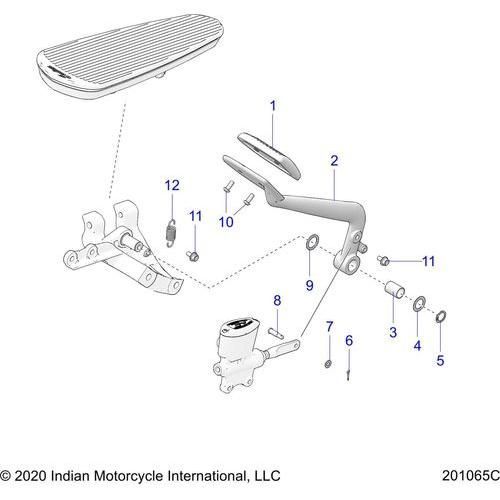 Brakes, Brake Pedal All Options - 2021 Indian Roadmaster Limited Schematic-22738 OEM Schematic