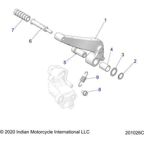 Brakes, Brake Pedal All Options - 2021 Indian Scout Bobber/Bobber Twenty Schematic-22549 OEM Schematic