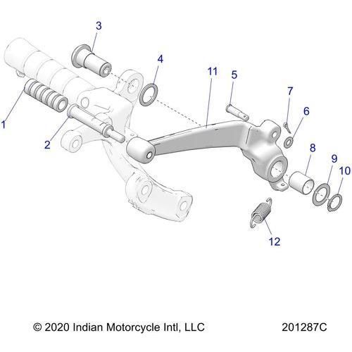 Brakes, Brake Pedal All Options - 2022 Indian Chief Bobber 111 Schematic-21788 OEM Schematic
