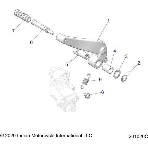Brakes, Brake Pedal All Options - 2022 Indian Scout Bobber/Bobber TwentyMt Schematic-20545 OEM Schematic