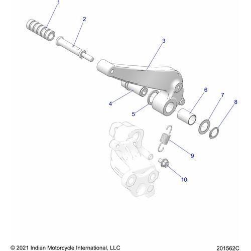 Brakes, Brake Pedal All Options - 2022 Indian Scout Rogue Sixty Schematic-20421 OEM Schematic