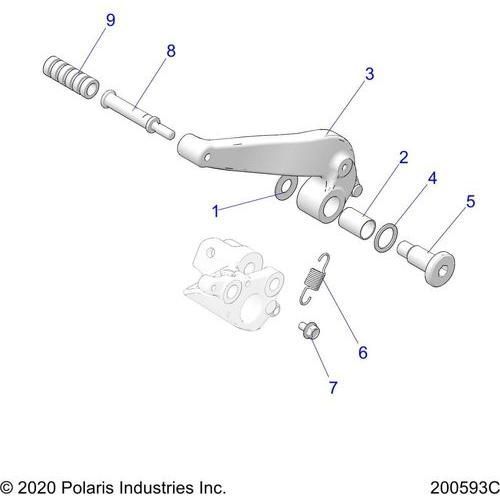 Brakes, Brake Pedal All Options - 2022 Indian Scout Sixty Schematic-20360 OEM Schematic