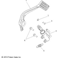 Brakes, Brake Pedal And Rear Master Cylinder - 2014 Victory Jackpot All Options - V14Xb36