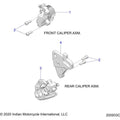 Brakes, Calipers, Front & Rear All Options - 2021 Indian Roadmaster Dark Horse