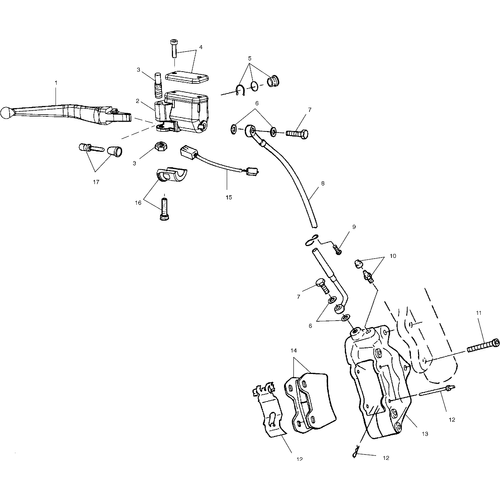 Brakes, Front - 1999 Victory Standard Cruiser - V99Cb15Dcz Schematic 8793 OEM Schematic