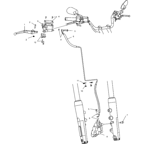 Brakes, Front - 2003 Victory Victory Vegas All Options - V03Gb16 Schematic 5761 OEM Schematic