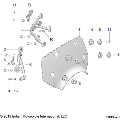 Brakes, Front Asm - 2019 Indian Ftr 1200 Schematic-25732 OEM Schematic