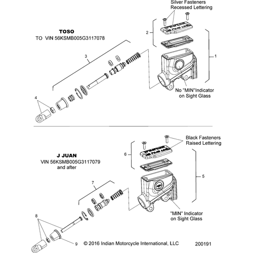 Brakes, Master Cyl., Rear All Options - 2016 Indian Scout Sixty Schematic-27740 OEM Schematic